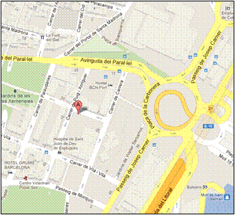 Plano de situaci de la Casa del Mar