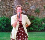 Dolors lvarez durante el cierre del curso 1998-99