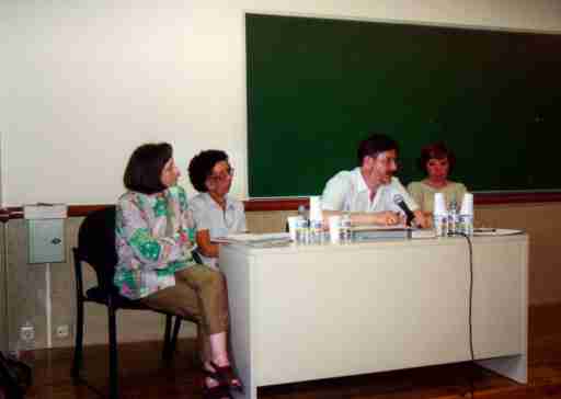 Montse Garca, Pilar Quer, Francesc Valenzuela i Llusa Garca en un momento de la conferencia