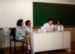 Montse Garca, Pilar Quer, Francesc Valenzuela i Llusa Garca en un momento de la conferencia