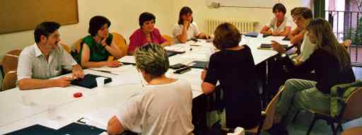 El equipo de trabajo de los profesionales de la educacin