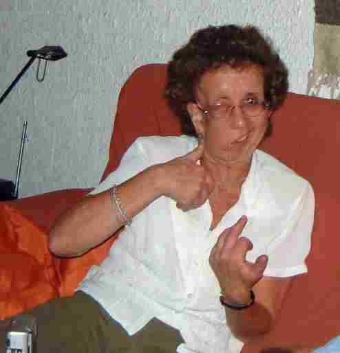 Pilar Quer en un momento de la entrevista