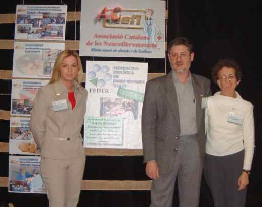 Èlia Campdepadros de FEDER, Francesc Valenzuela i Pilar Quer en la reunión de la SCN